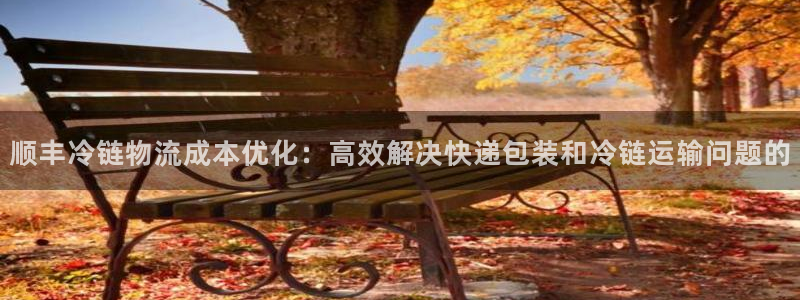 ,优游国际是南宫旗下的吗：顺丰冷链物流成本优化：高效解决快递